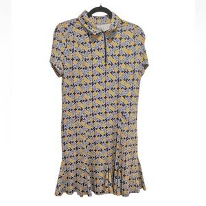 IBKUL Godet Dress Women's Size Medium Pineapples Pickleball Tennis Golf